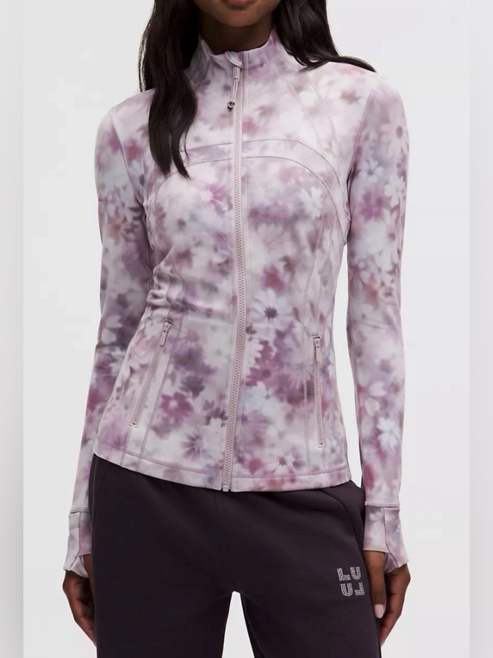 NWT Lululemon Define Jacket & 6” Align Shorts Set- Meadow Haze Pink Multi/Size 6 - Picture 3 of 16